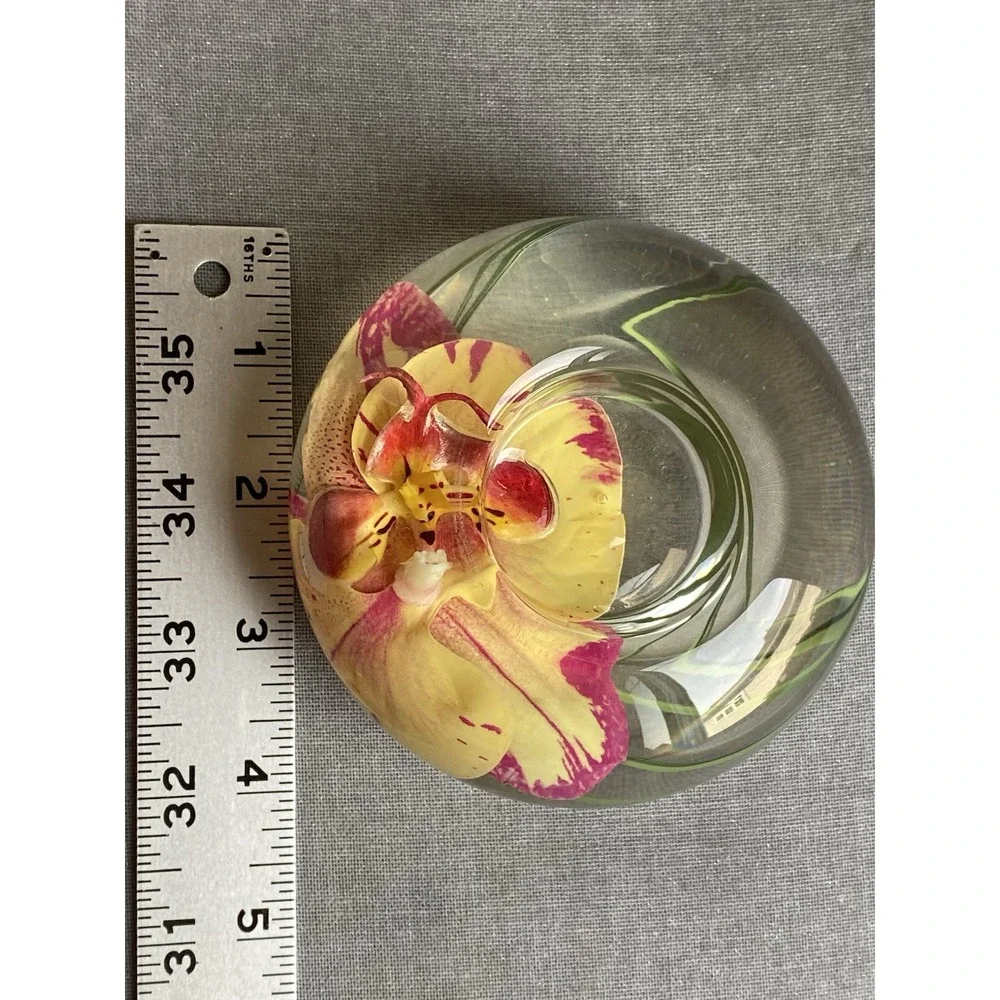 Emilio Robba Orchid Tea Light Candle Holder Yellow Fuchsia Phalaenopsis 4